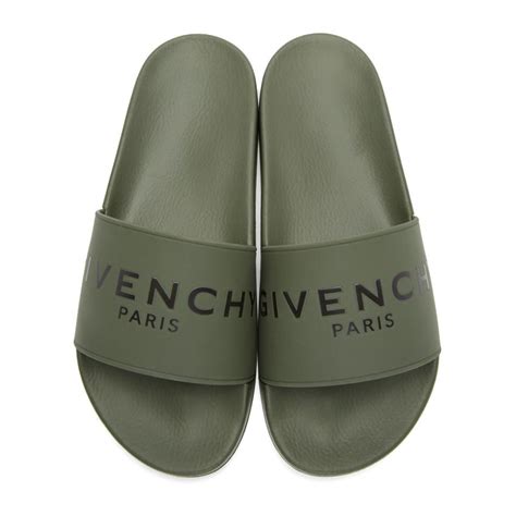 givenchy green slides|givenchy flip flops for women.